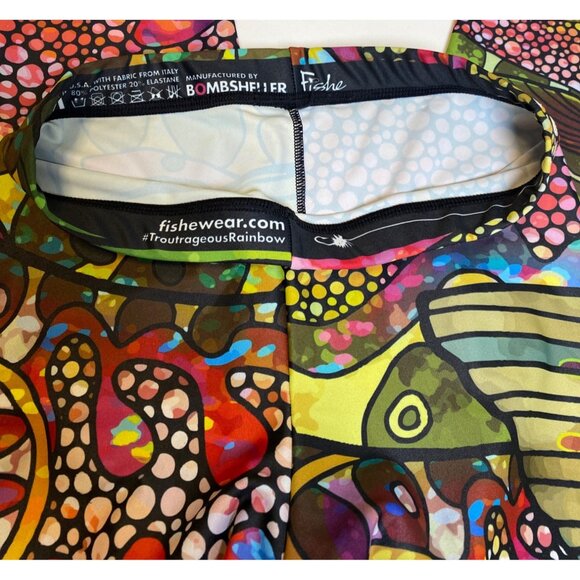 Fishe Wear Troutrageous Rainbow Signature Leggings, Medium - Picture 6 of 8